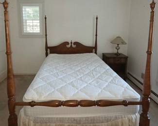 Vintage Ethan Allen Four-Poster Bed Frame