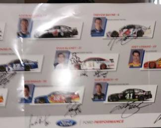 Autographed Racing Poster