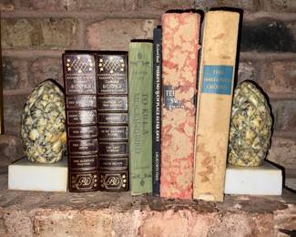 Leather bound books