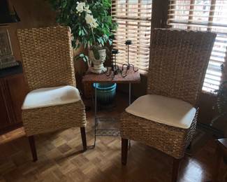 Wicker chairs