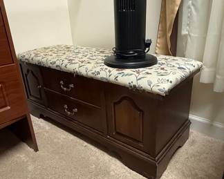 Vintage Lane Cedar Lined Storage Bench with Drawers