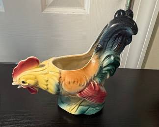 Ceramic Rooster Planter