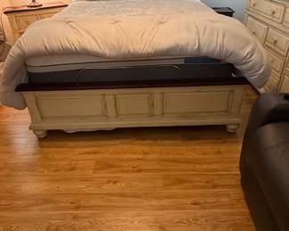 Queen Size Bed Frame with Headboard and Footboard . Mattress & boxspring not included.