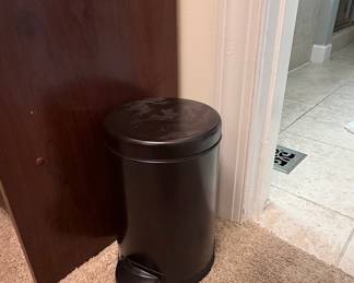 simplehuman 4.5-Liter Matte Black Steel Step Trash Can