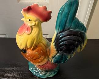 Ceramic Rooster Figurine