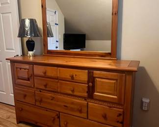 Broyhill "Fontana" Pine Dresser with Mirror