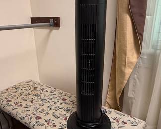 Utilitech Black Oscillating Tower Fan