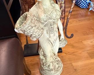 Vintage Cherub Figurine with Basket