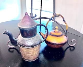 Collective decorative tea pots