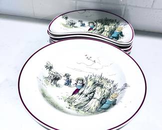 Vintage Bone Plate Set