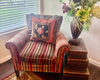 Striped Armchair