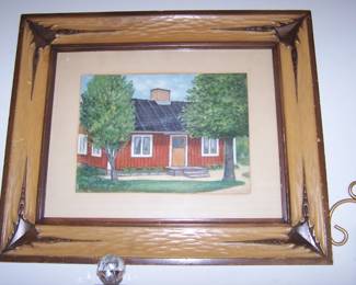 PAINTINGS CARVED FRAME 