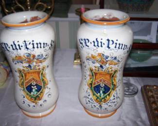 handpainted jars 