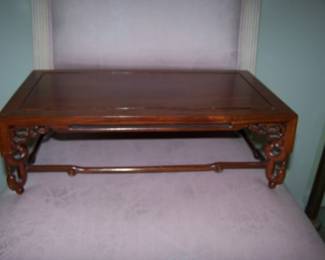 carved wood table stand 