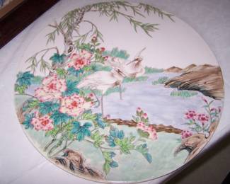 large porcelain plaque