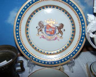 YES THIS IS HANDPAINTED CREST CUP & SAUCER