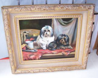 LISTED ARTIST DOGS VERY HEAVY FRAME 