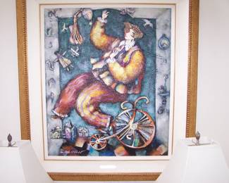 LARGE PAINTING LISTED ARTIST