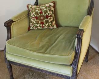 Antique Style Berger Chair by Genova Furniture Co.