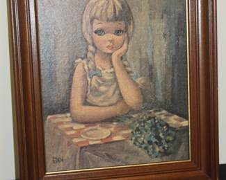 Eden Pensive Vintage Harlequin Girl
