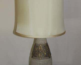 Mid Century Signed Dominique Reglor of California lamp (2)