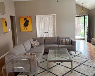 Ikea grey sectional couch