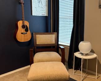 Lounge chair and footstool