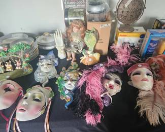 Vintage Porcelain Face Masks