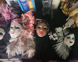 Vintage Porcelain Face Masks