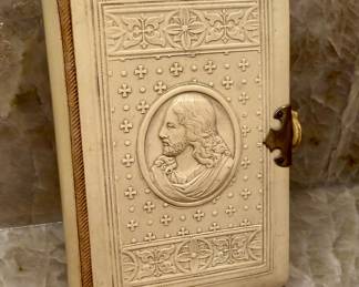 RARE ivory clad bible