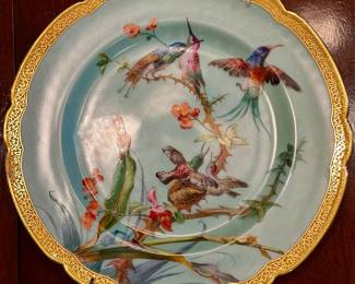 Extremely rare handpainted French cabinet plate