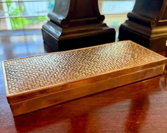1930s cigarette box with walnut liner