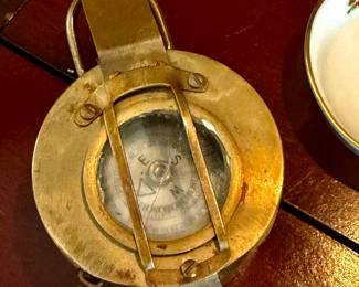 Nautical Military Compass Brass WWII Military Pocket Compass