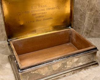 Sterling silver cigar box