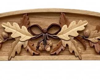 Another gorgeous exotic wood intarsia handmade in Richmond, TX