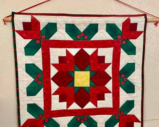 Handmade quilt wall hanging