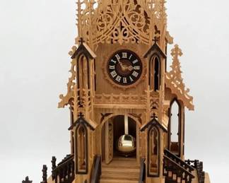 Handmade cathedral clock!  Hours of dedication and love were poured in making this beauty!