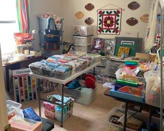 Room stock full of sewing/quilting and crafters