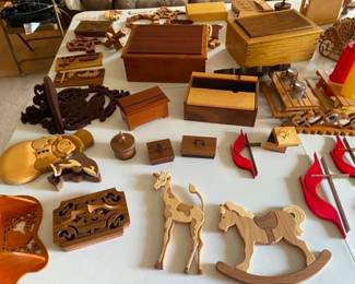 Beautiful handmade pieces include holiday decor, nursery decor, jewelry boxes and more!