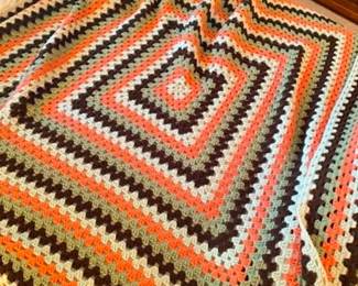 Beautiful, large handmade afghan