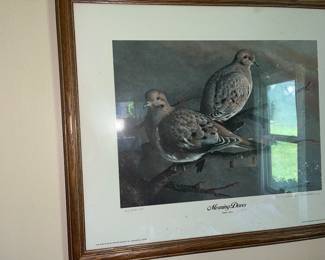 Morning Doves by Robert Wallis Signed