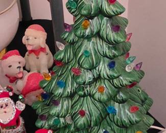 Ceramic lighted tree