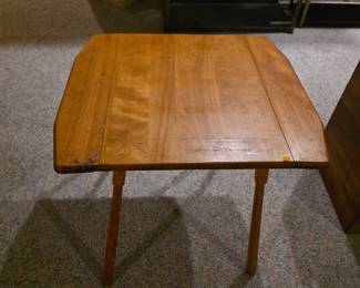 Wooden childs drop leaf table 