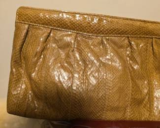 Snake skin purse