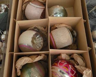 Vintage glass ornaments 