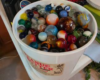 Bucket of marbles