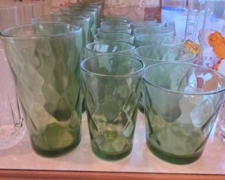 Avocado green tumblers 