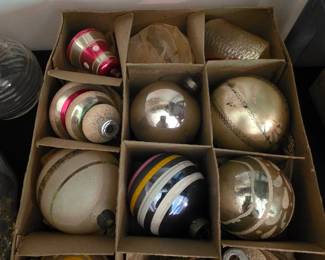 Vintage glass ornaments 