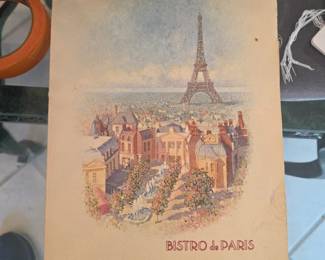 Paris menu