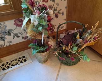 Assorted floral arrangements